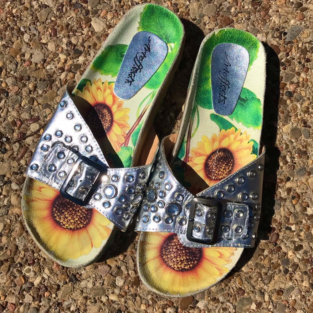 Arteffects | Silver Sunflower Sandals 🌻✨